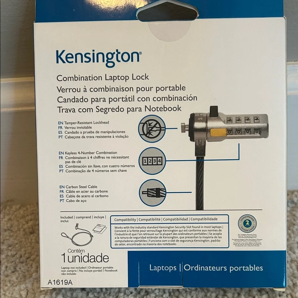 Kensington Laptop Lock - New